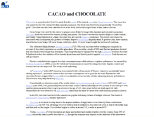 Tablet Screenshot of cacao-chocolate.com